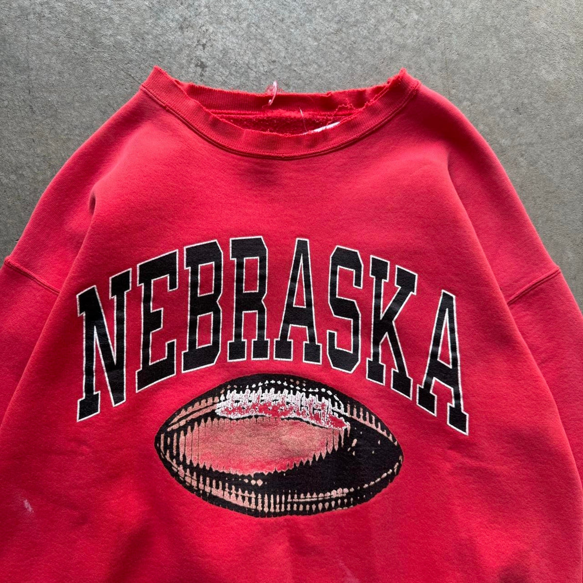 Vintage 90s Nebraska Huskers Faded Adidas Crewneck - X-Large