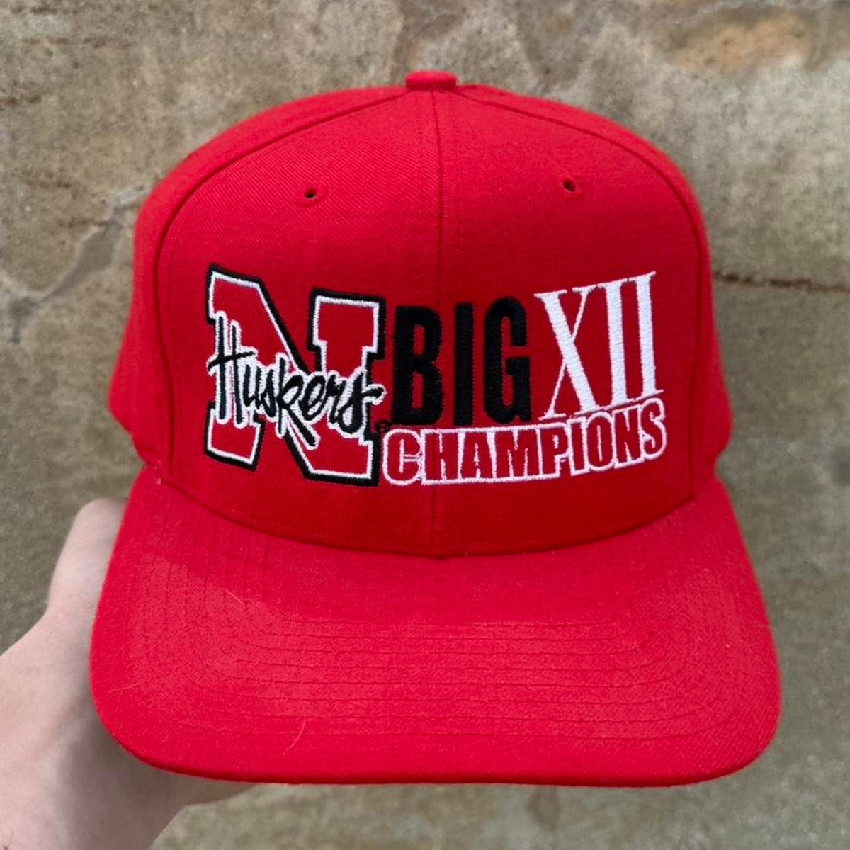 Vintage 90s Nebraska Huskers Big XII Champions Snapback
