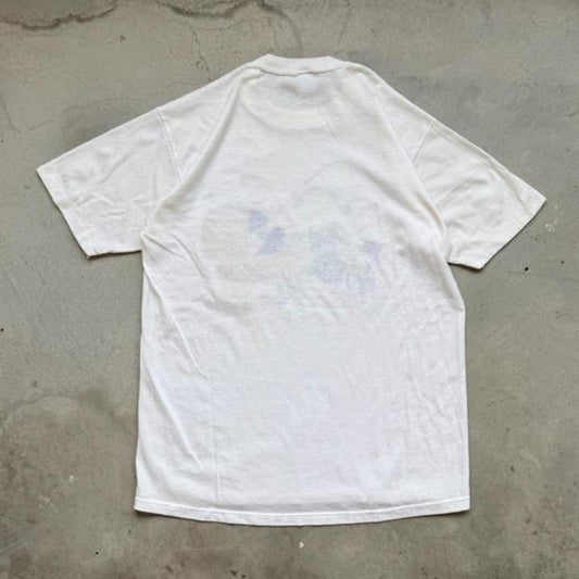 Vintage 90s Happy Hooker Fishing Fish T-Shirt - Large