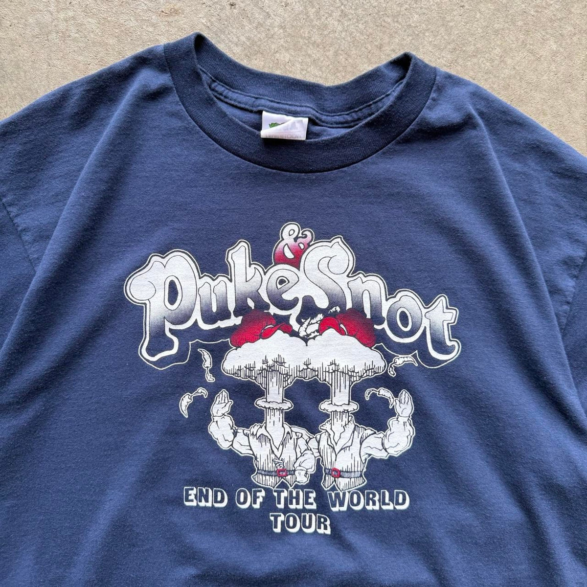 Vintage 90s Puke Snot End of the World Tour T-Shirt - Large