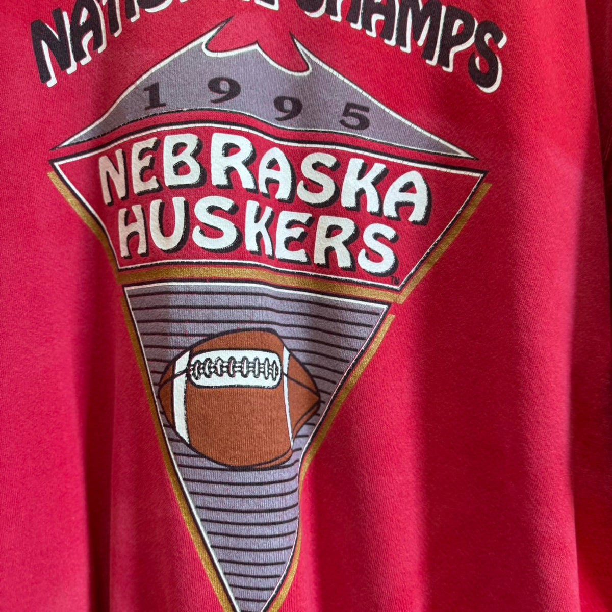 Vintage 90s Nebraska Huskers National Champs Crewneck