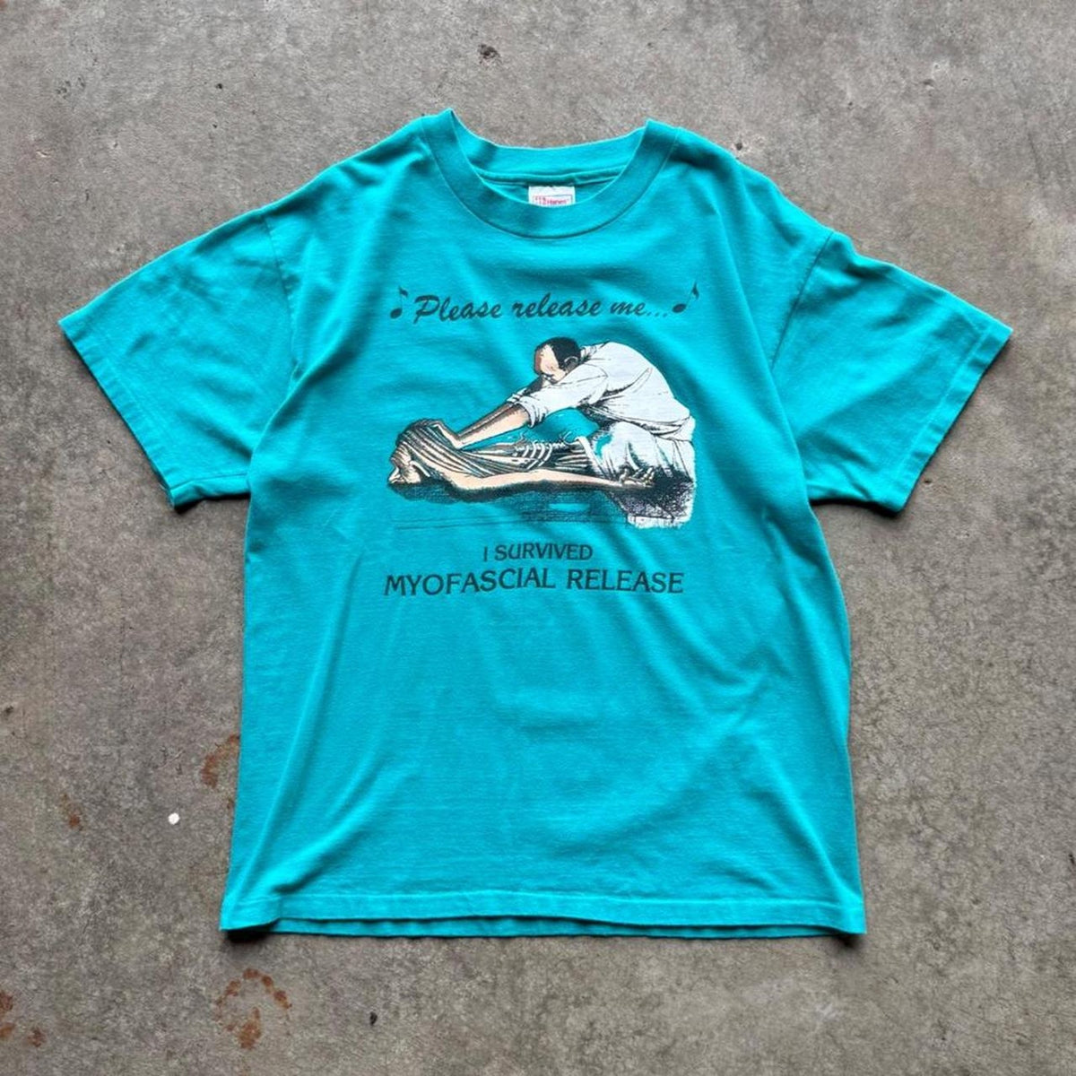 Vintage 90s Massage Masseuse Cartoon T-Shirt - Large