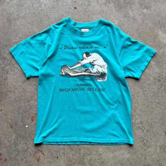 Vintage 90s Massage Masseuse Cartoon T-Shirt - Large