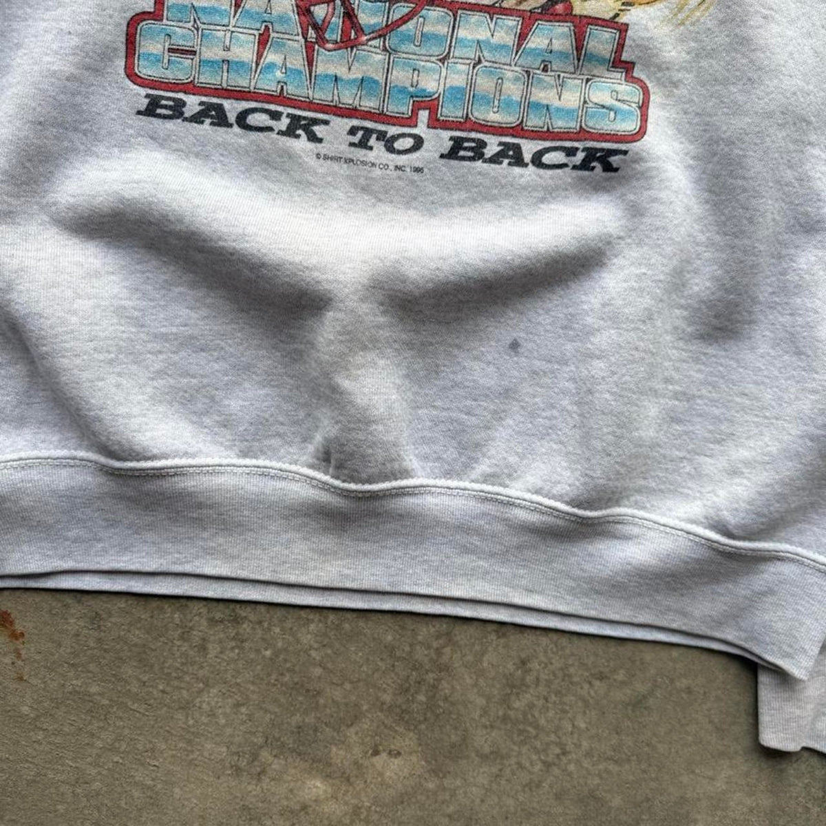 Vintage 90s Nebraska Huskers National Champs Xplosion Crewneck - Large
