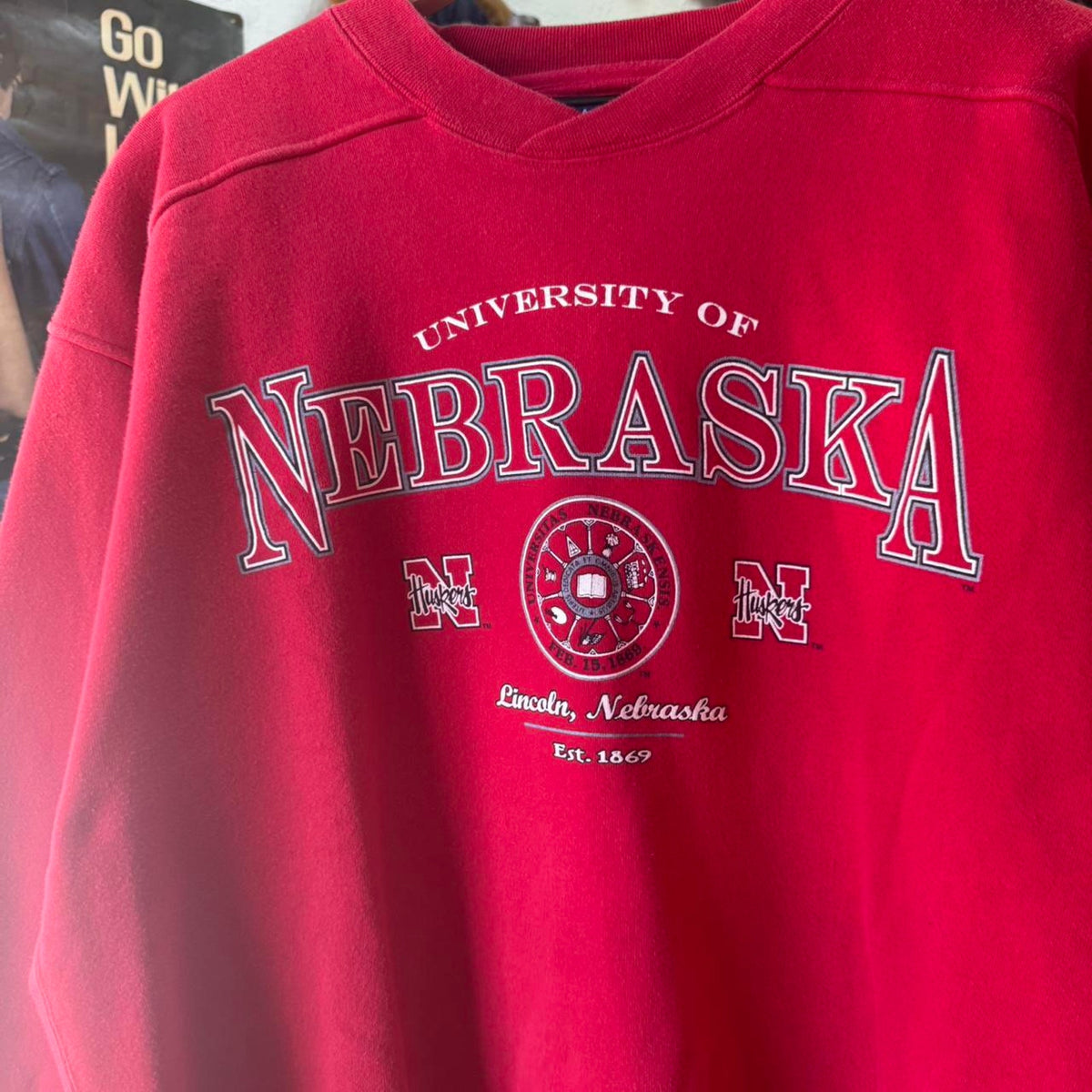 Vintage 90s Nebraska Huskers Galt Sand Crewneck - Large