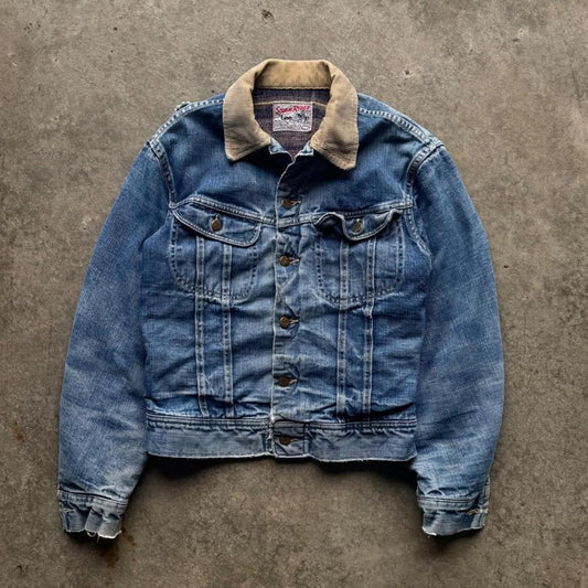 Vintage 70s Lee Stormrider Blanket Lined Jacket - 36