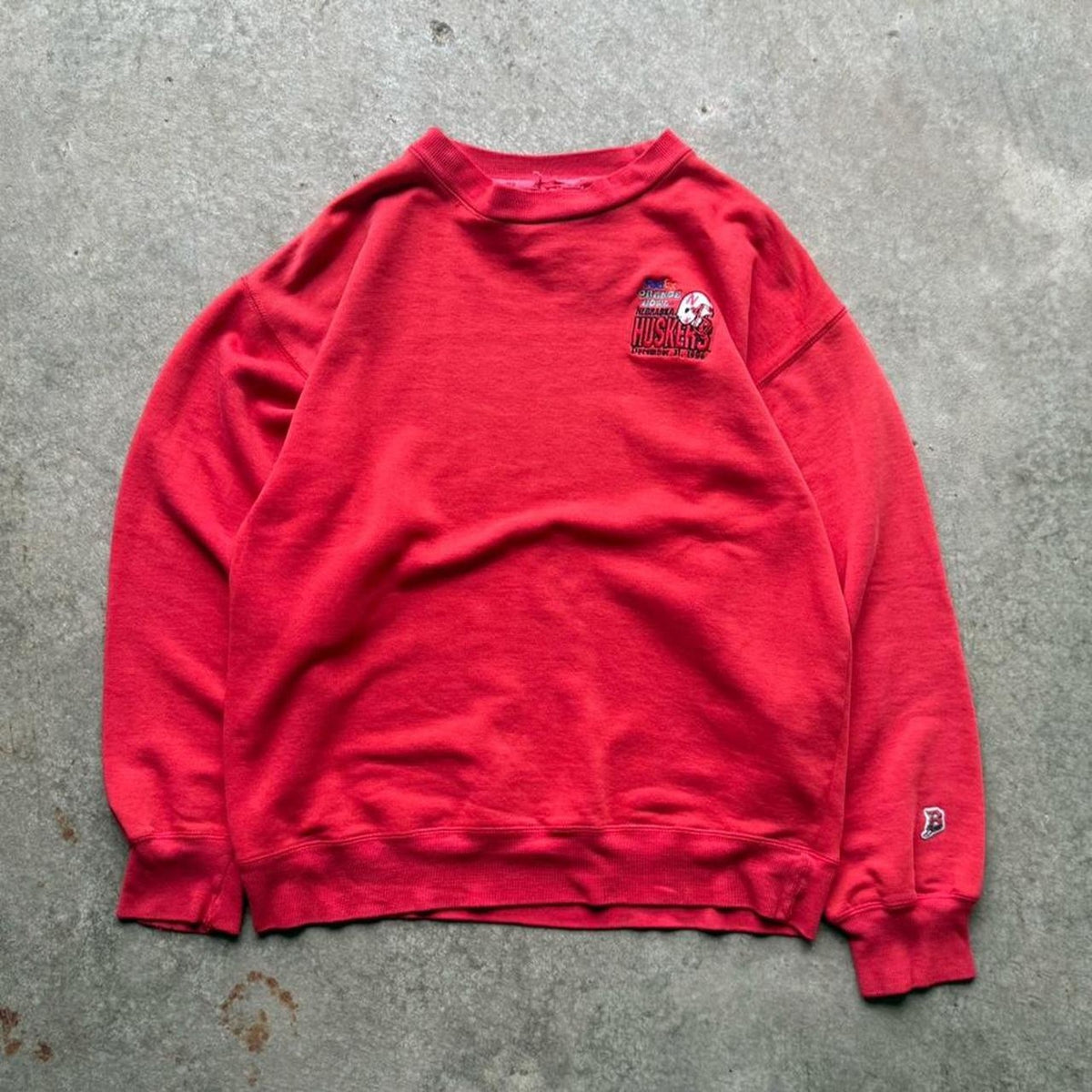 Vintage 1996 Nebraska Huskers FedEx Orange Bowl Crewneck - Medium