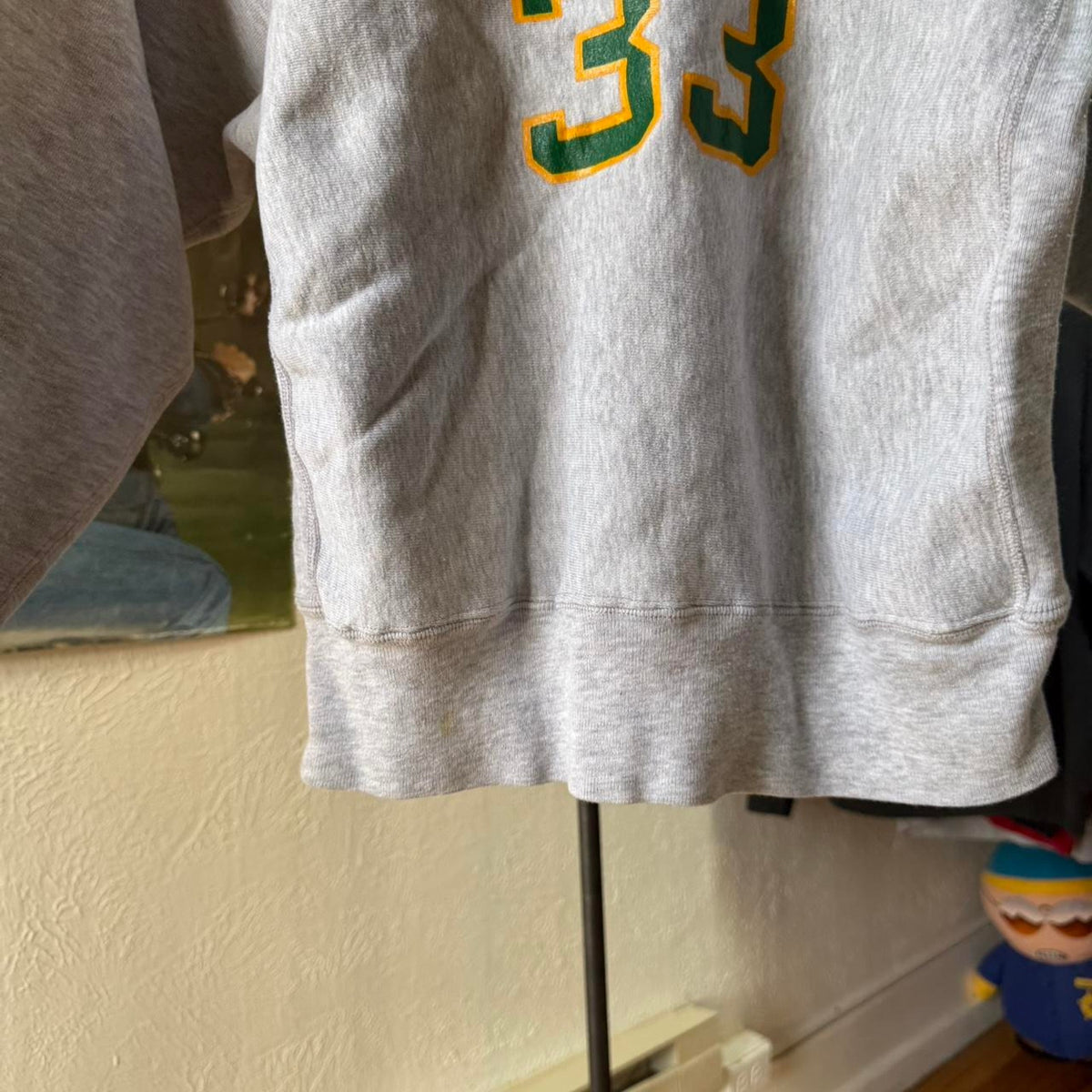 Vintage 80s Boston Celtics Larry Bird Sand Knit NBA Crewneck - Medium