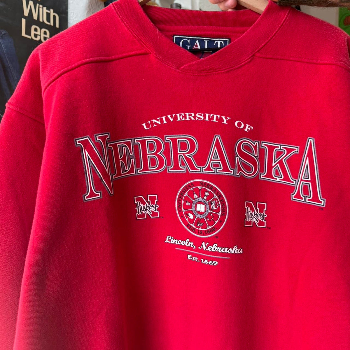 Vintage 90s Nebraska Huskers Crewneck - Large