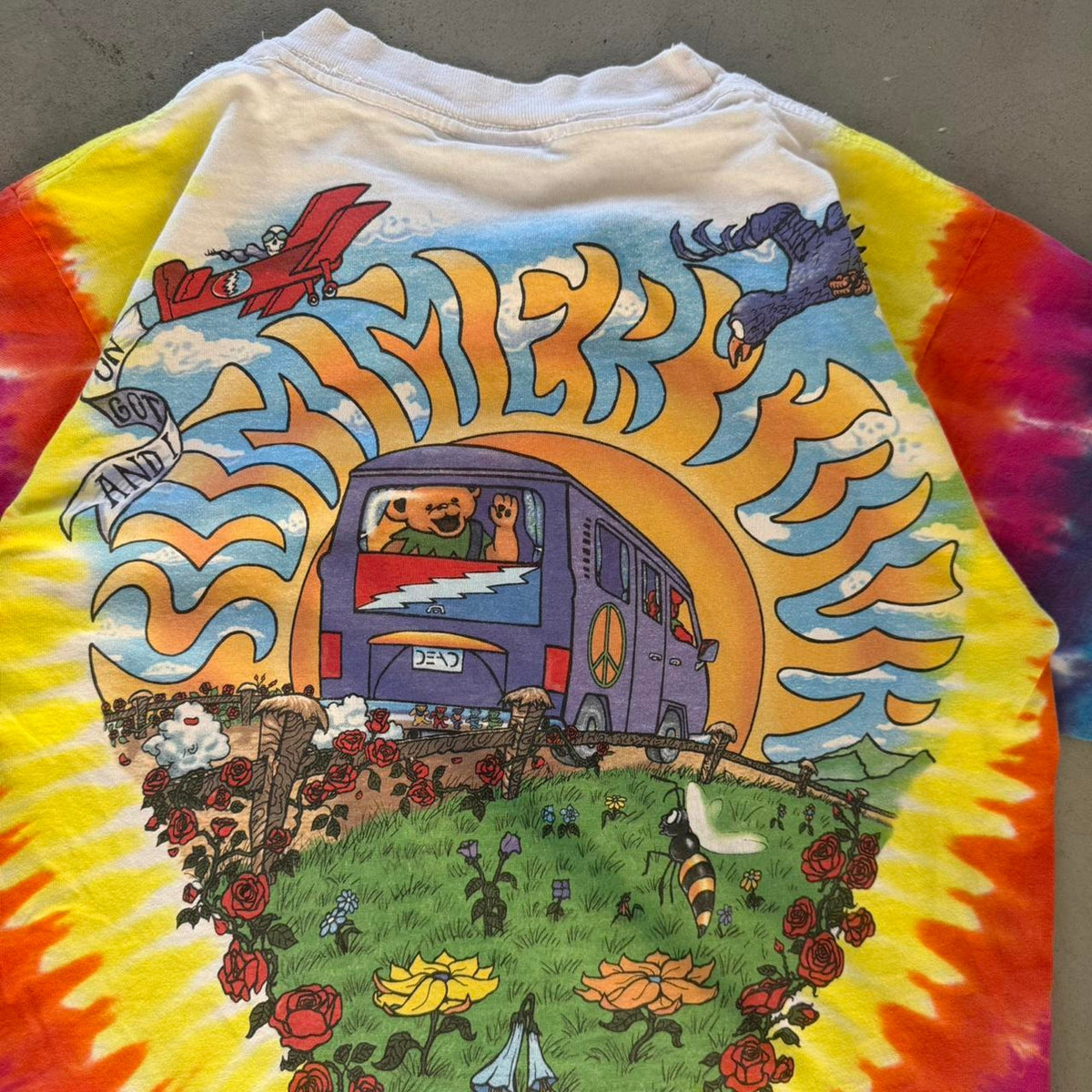 Vintage Grateful Dead 1994 Summer Tour Band T-Shirt - Small