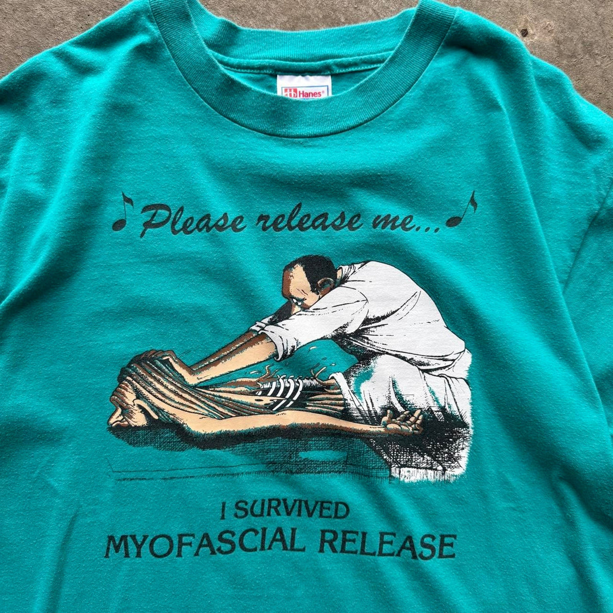 Vintage 90s Massage Masseuse Cartoon T-Shirt - Large