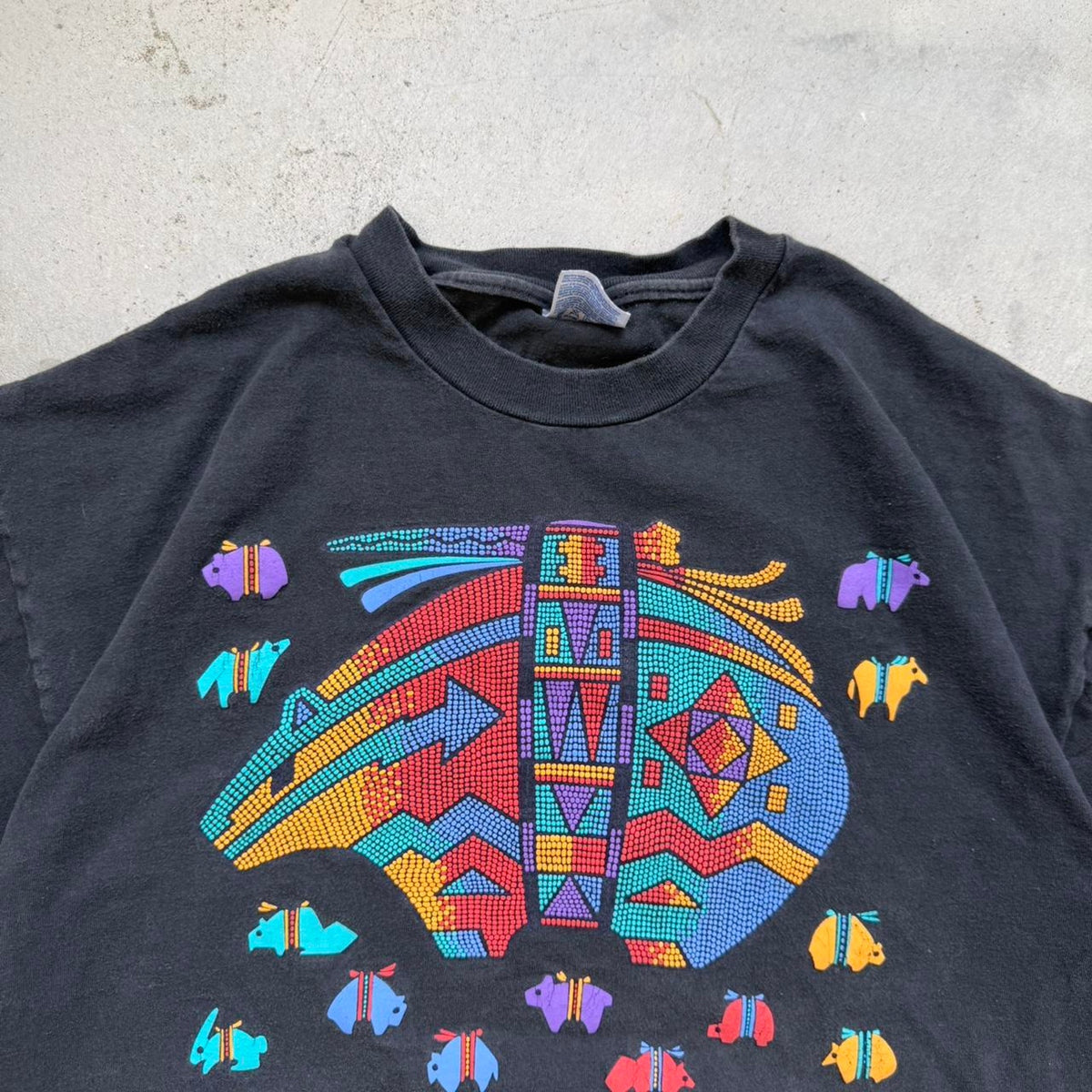 Vintage 90s Native American Aztec Western T-Shirt - X-Large