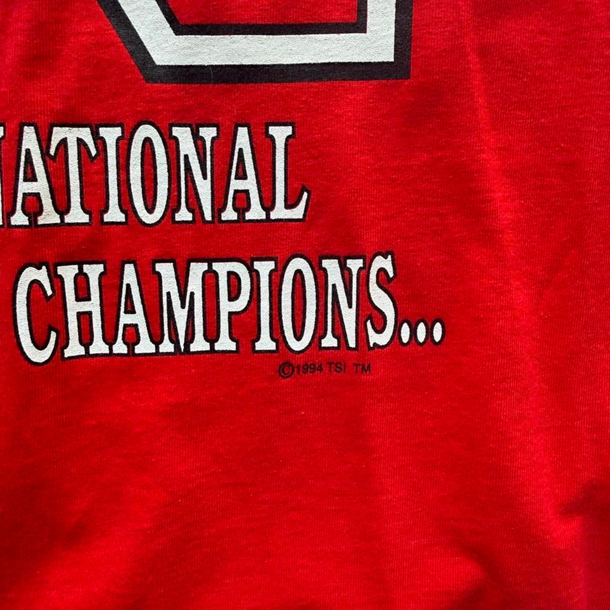 Vintage 1994 Nebraska Huskers National Champions T-Shirt - XX-Large