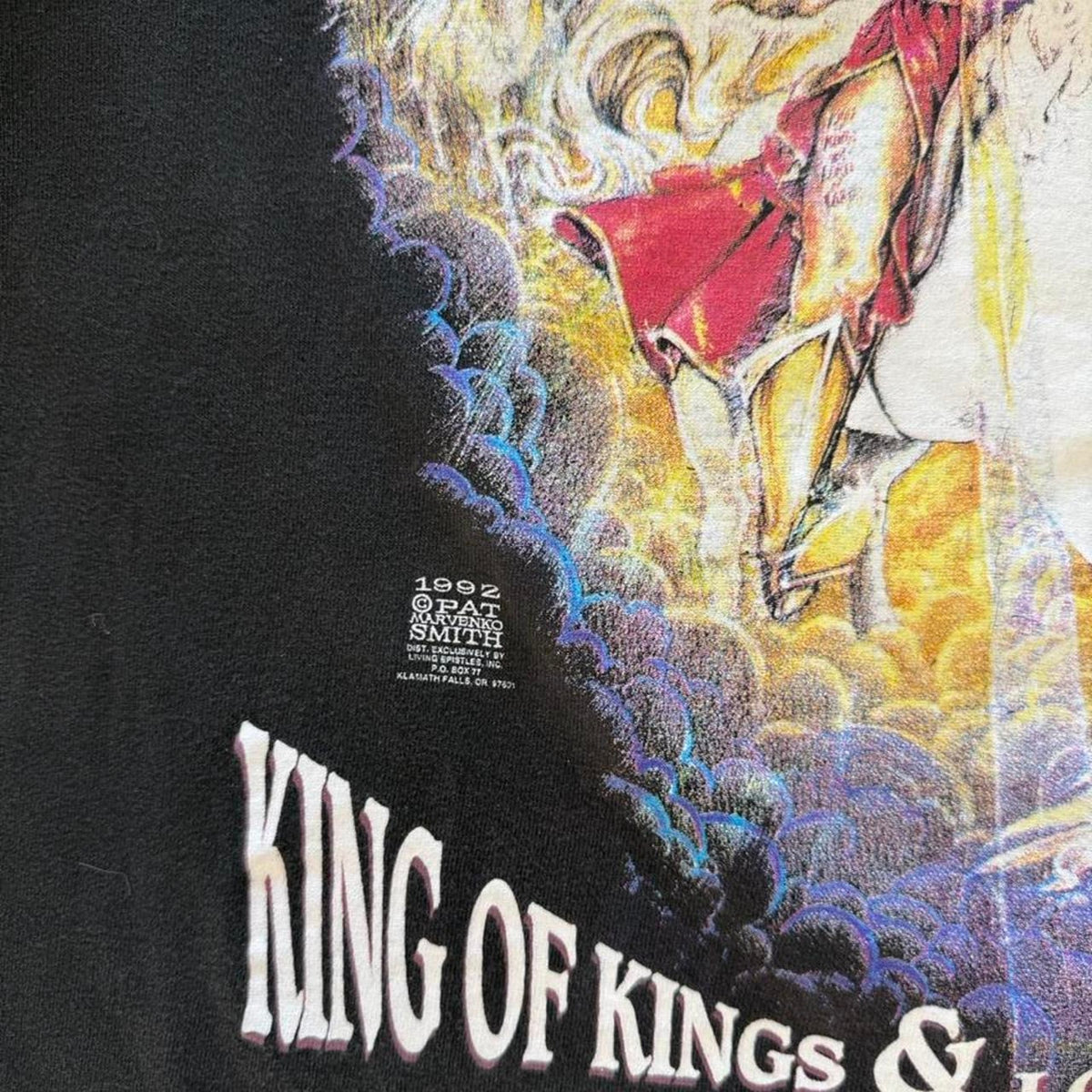 Vintage 90s King of Kings & Lord of Lords Jesus Living Epistles T-Shirt - Large
