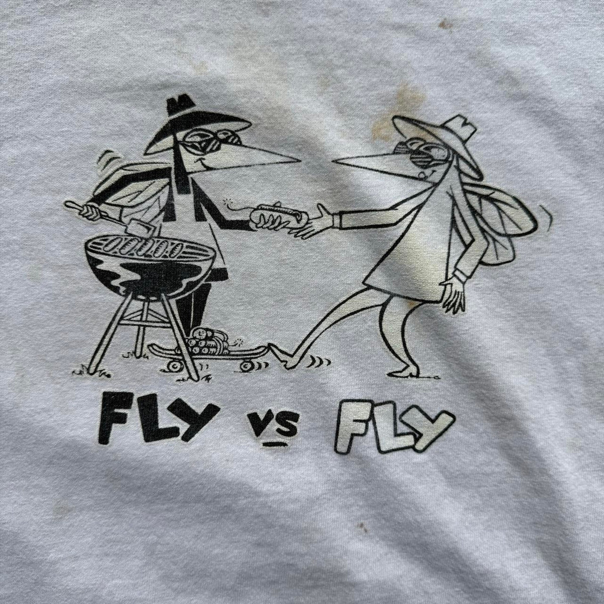 Vintage 90s Black Fly Vs Fly Eyewear Promo T-Shirt - X-Large