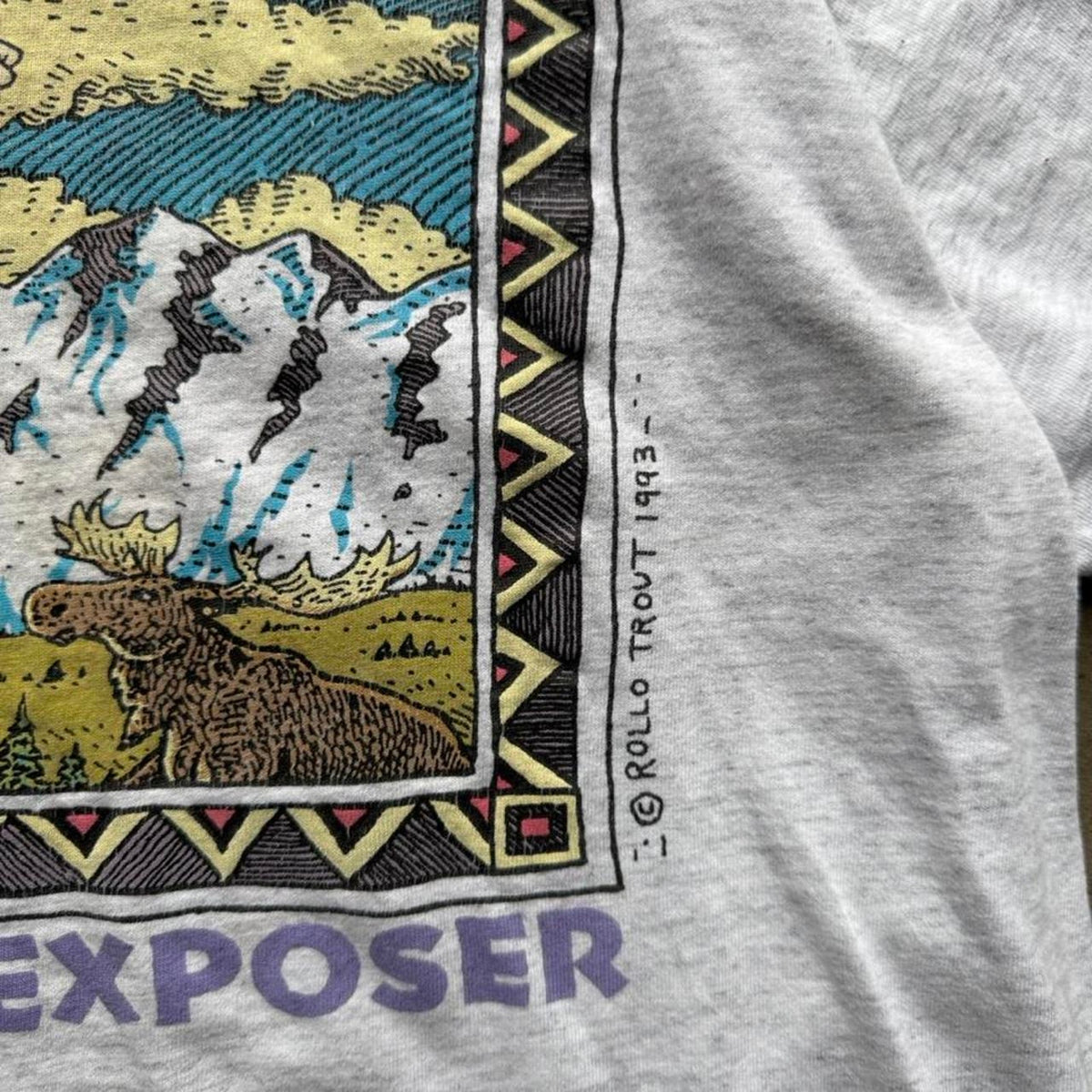 Vintage 90s Northern Exposure Funny Humor Art T-Shirt - Large
