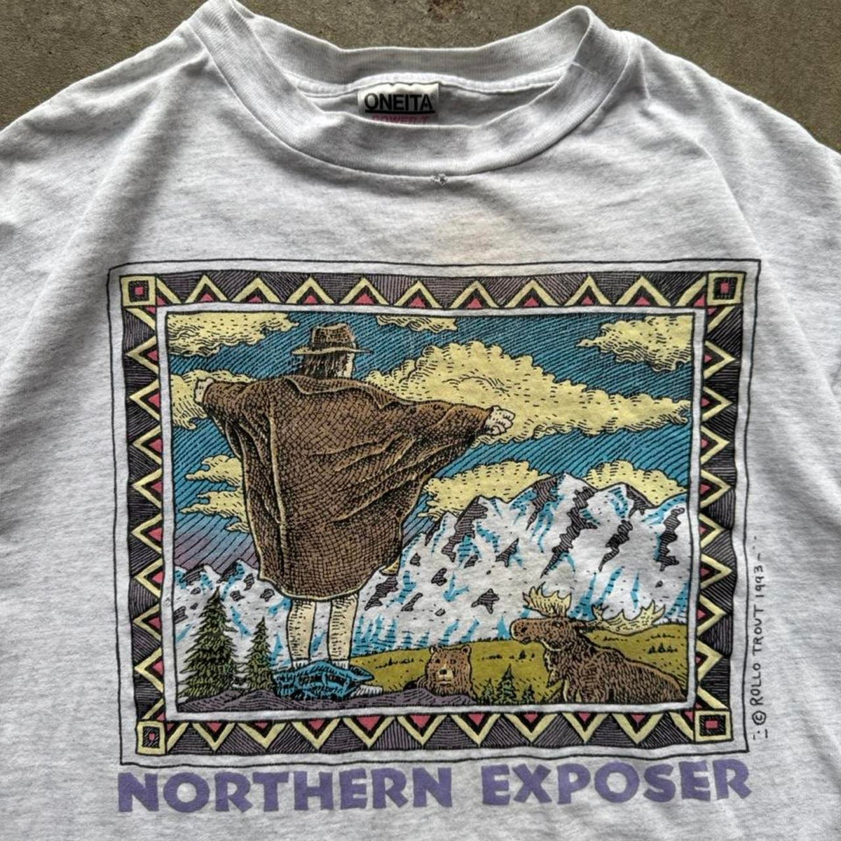 Vintage 90s Northern Exposure Funny Humor Art T-Shirt - Large