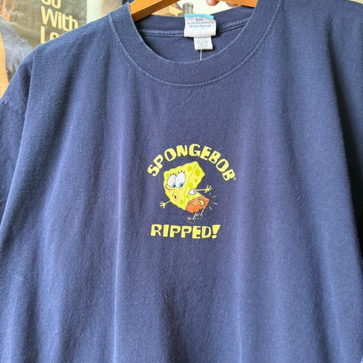 Vintage SpongeBob Ripped My Pants Cartoon T-Shirt - XX-Large