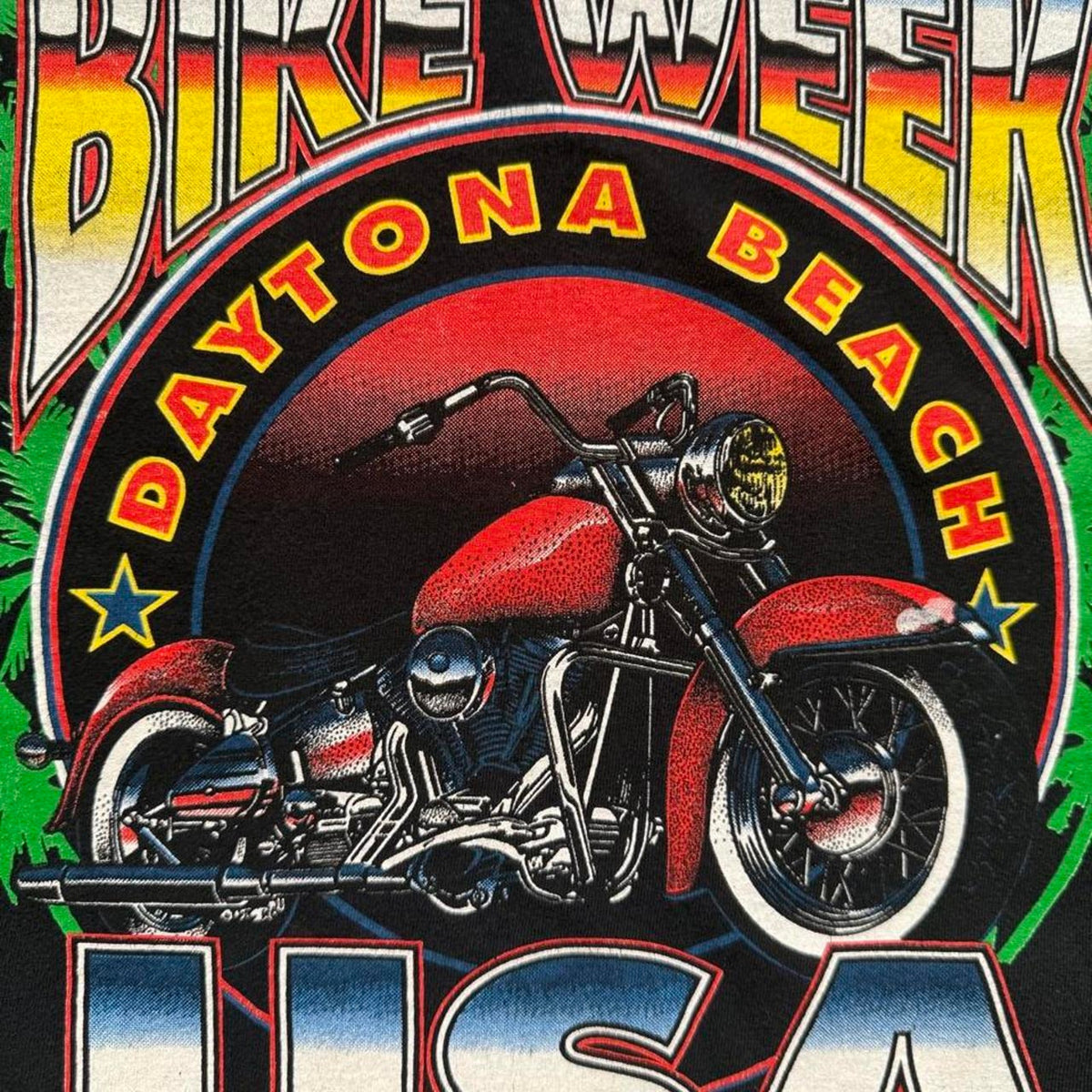 Vintage 1999 Daytona Beach Bike Week Motorcycle Biker T-Shirt - X-Large