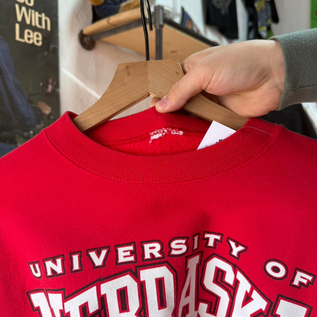 Vintage 90s Nebraska Huskers Big N Football Crewneck - Large