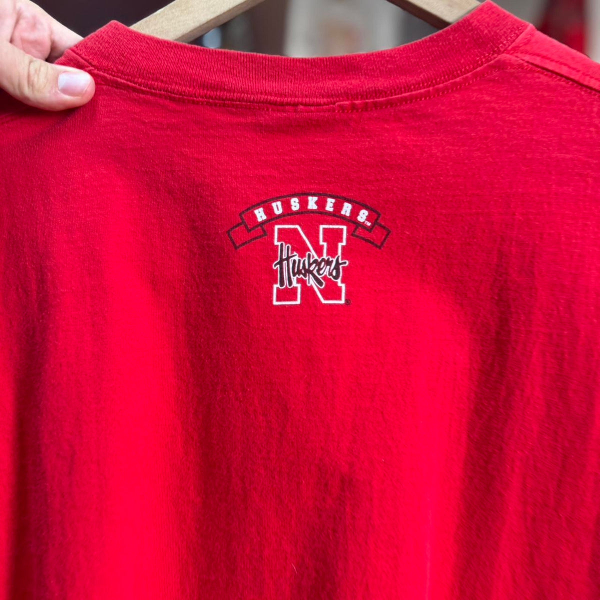 Vintage 90s Nebraska Huskers Football T-Shirt - Large