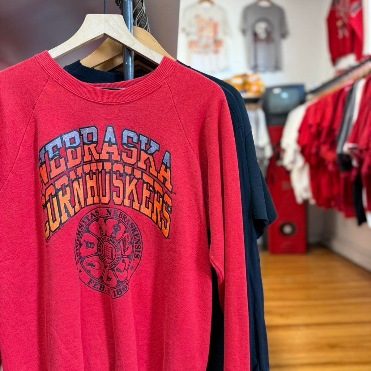 Vintage 90s Nebraska Huskers Football Crewneck