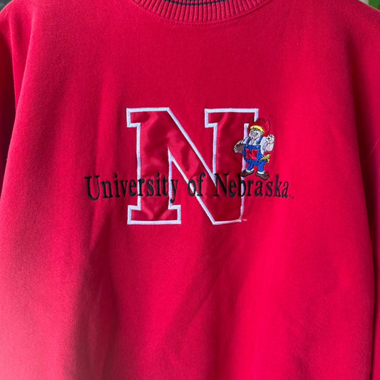 Vintage 90s Nebraska Huskers Herbie Crewneck - Large