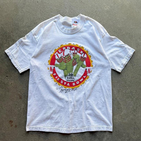 Vintage 90s Nebraska Huskers Fiesta Bowl Cactus T-Shirt - X-Large