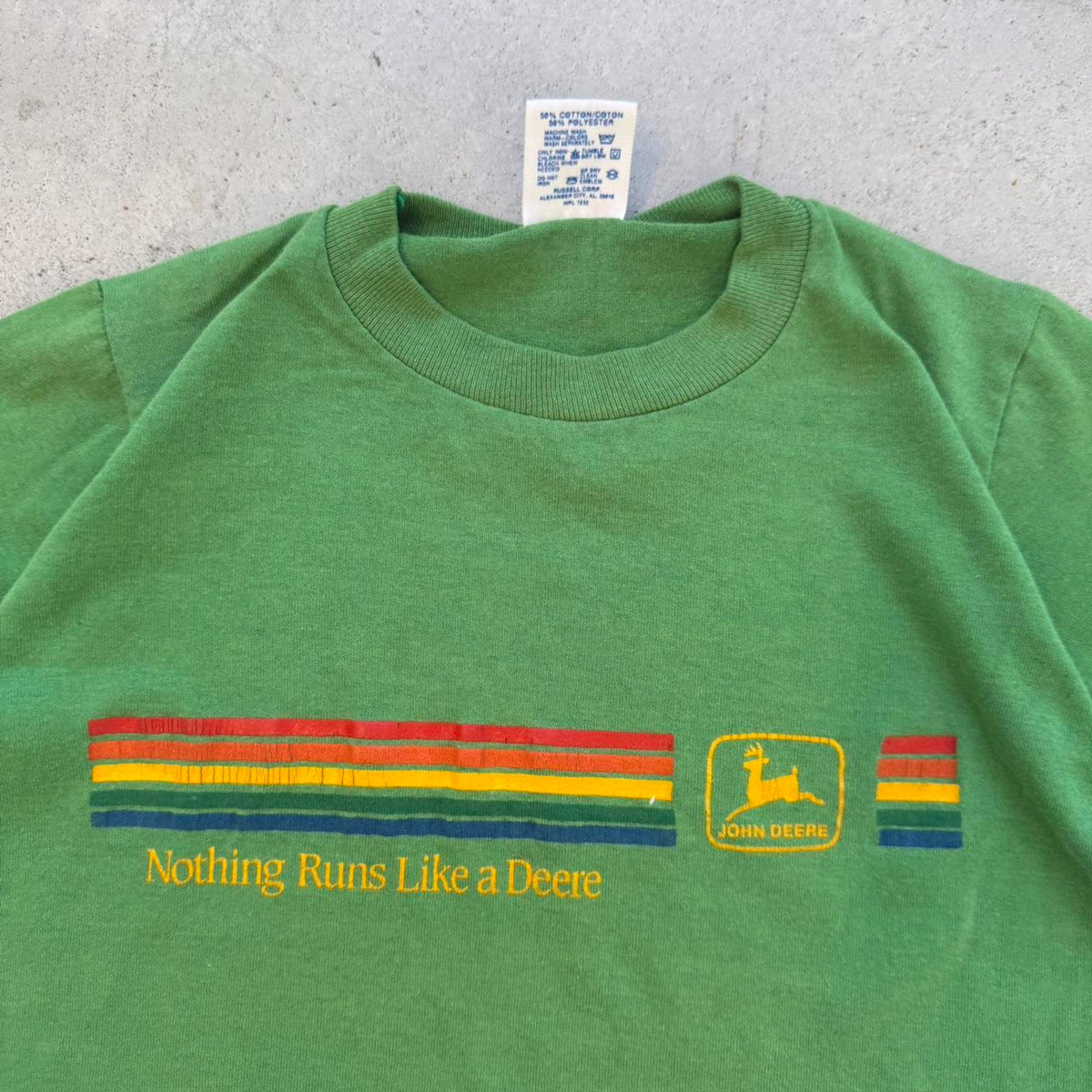 Vintage 80s John Deere Tractors T-Shirt - Kids Small 6-8