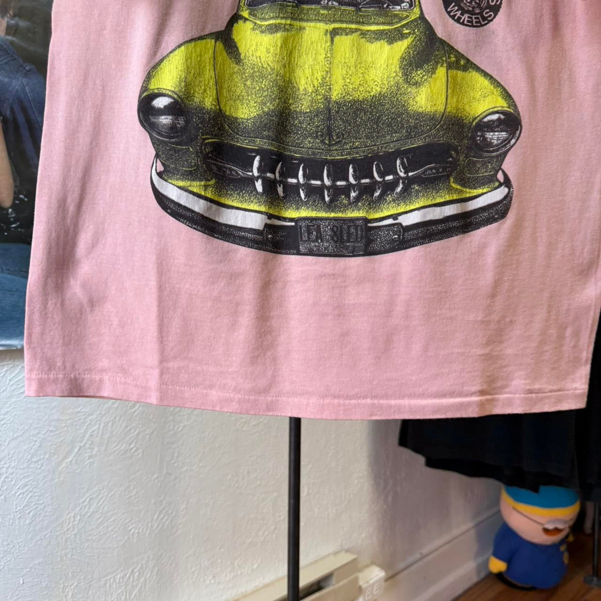 Vintage 80s Yellow Taxi Cab Car T-Shirt - Large
