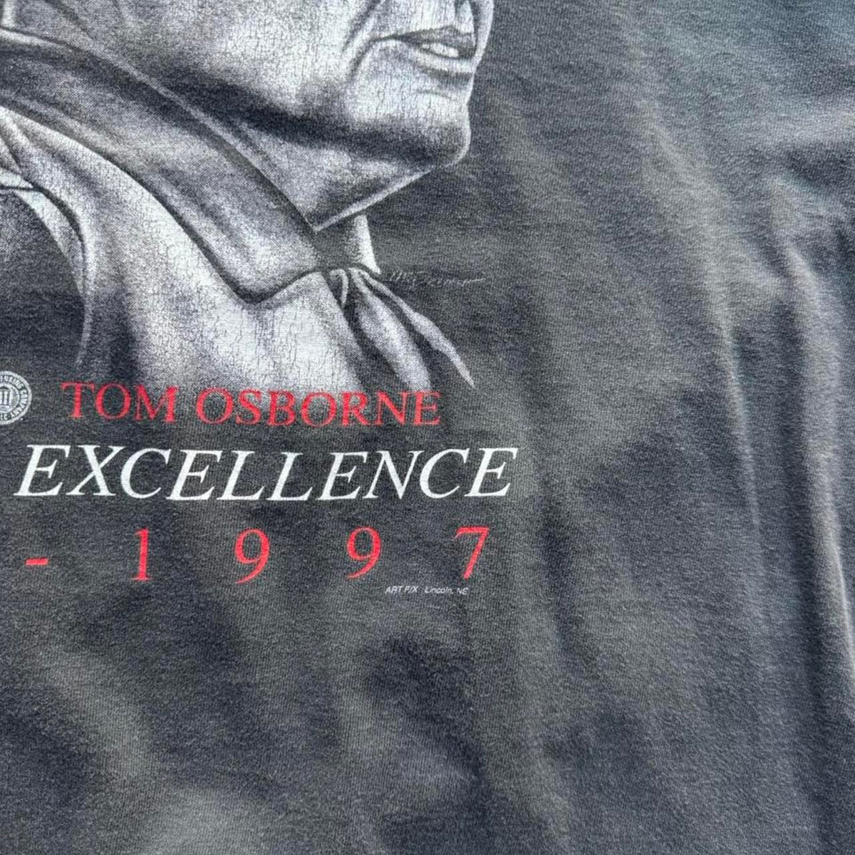Vintage 90s Nebraska Huskers Thanks Coach Tom Osborne T-Shirt - X-Large