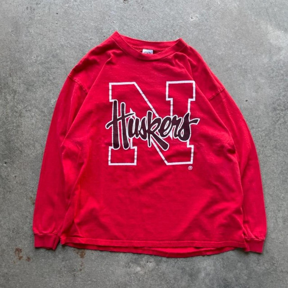 Vintage Nebraska Huskers Long Sleeve T-Shirt - X-Large
