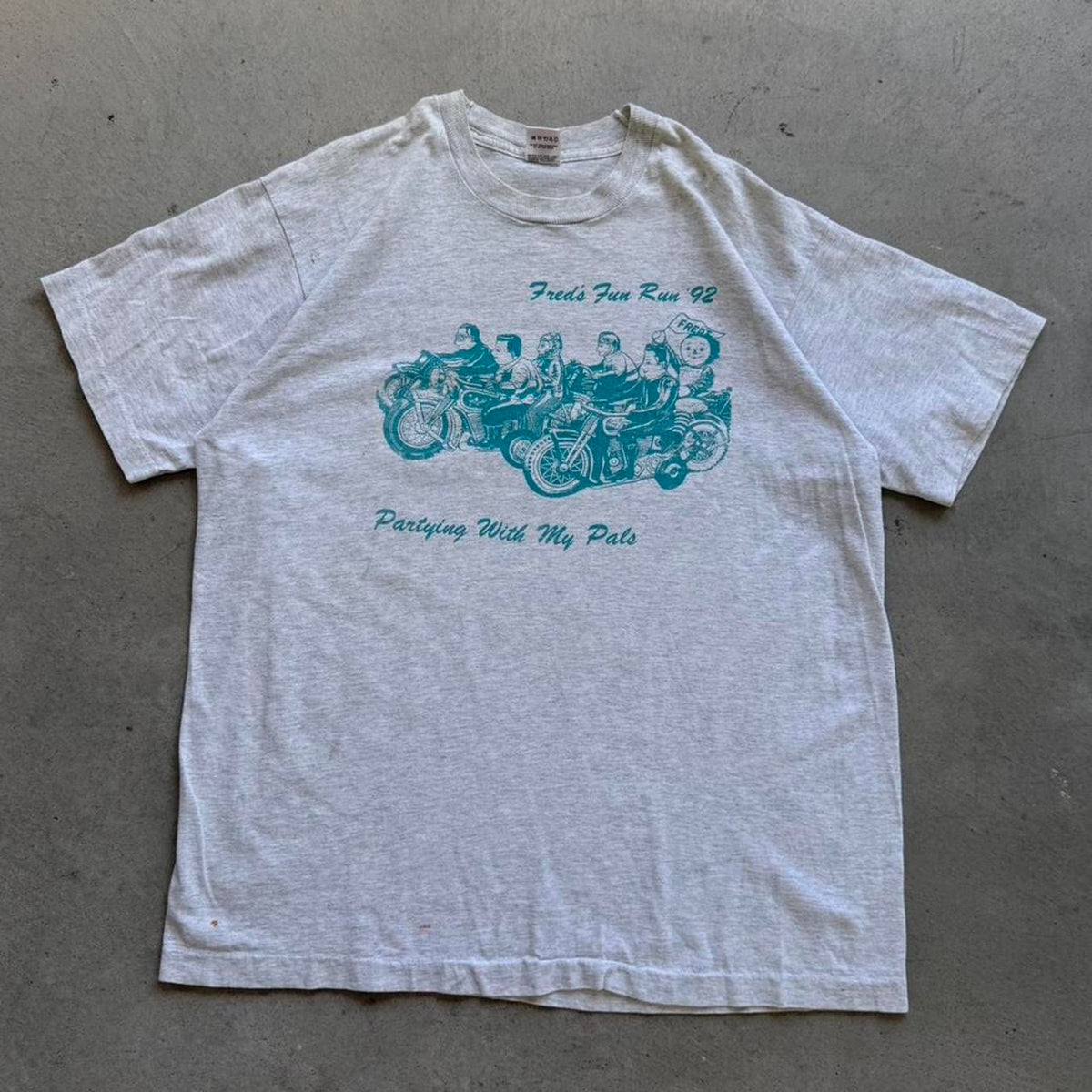 Vintage 1992 Fred’s Fun Run Poker Biker Motorcycle T-Shirt - X-Large