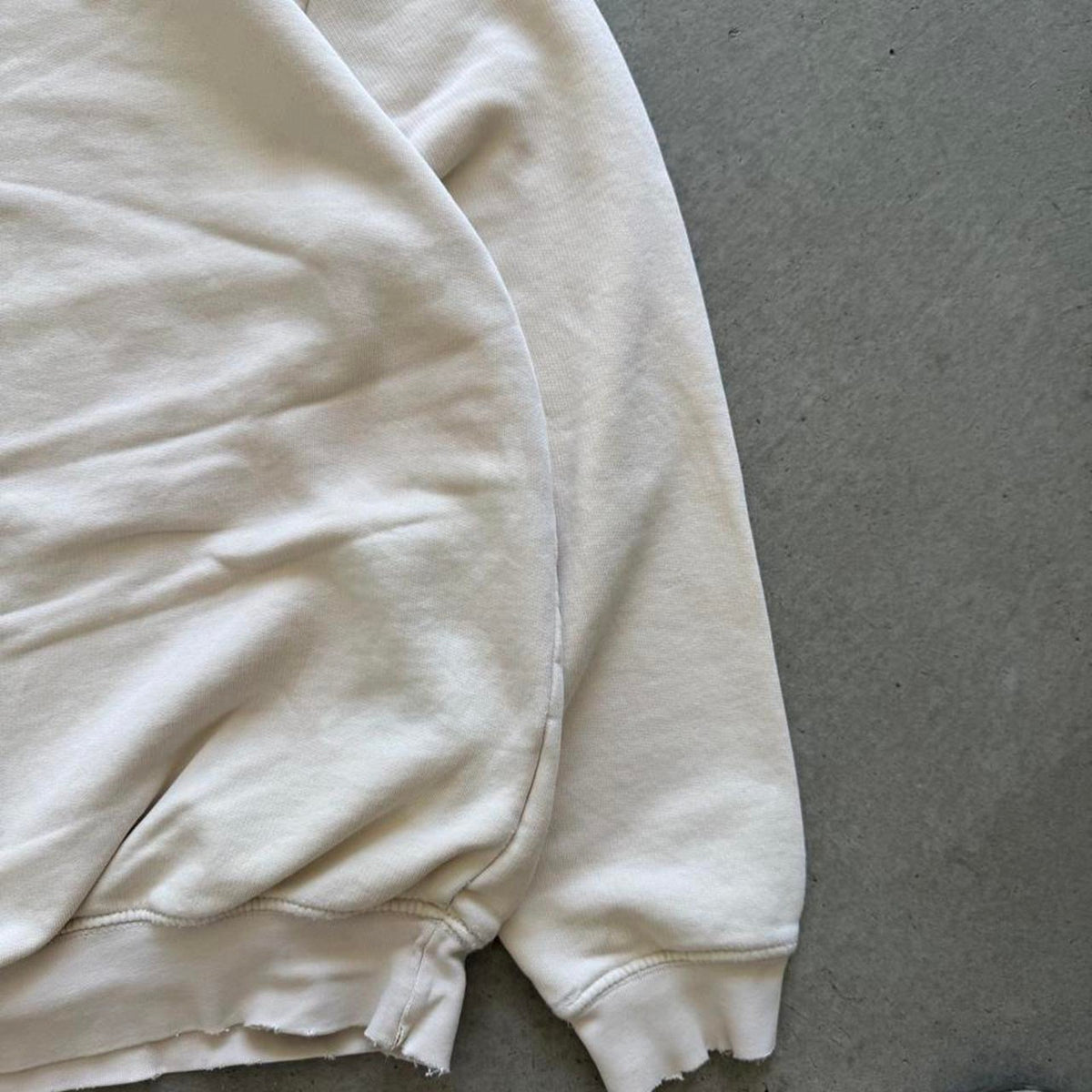 Vintage 90s Nike Earth Tone Cream Side Swoosh Crewneck - Medium