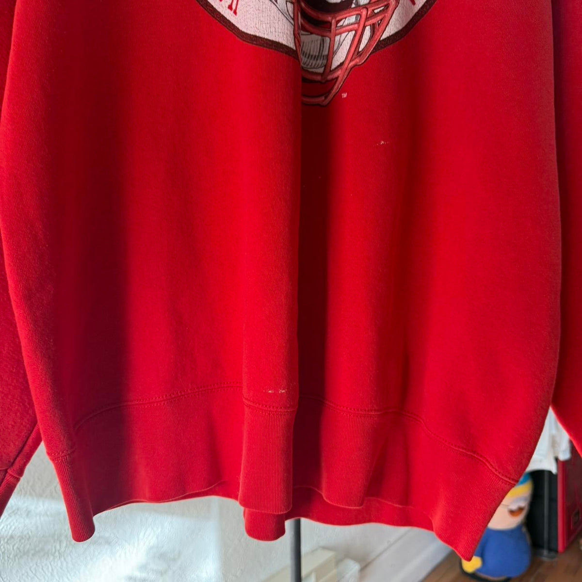 Vintage 90s Nebraska Huskers Pro Player Helmet Crewneck - XX-Large