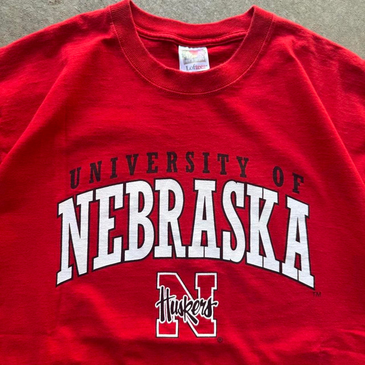 Vintage Nebraska Huskers Spell Out T-Shirt - X-Large