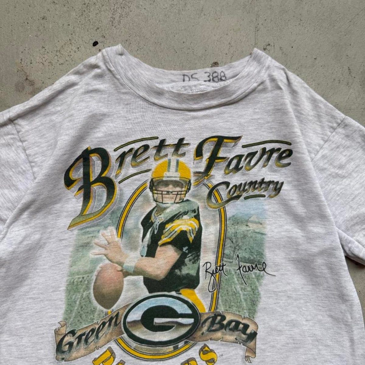 Vintage 90s Green Bay Packers Brett Favre NFL T-Shirt - Kids 10-12