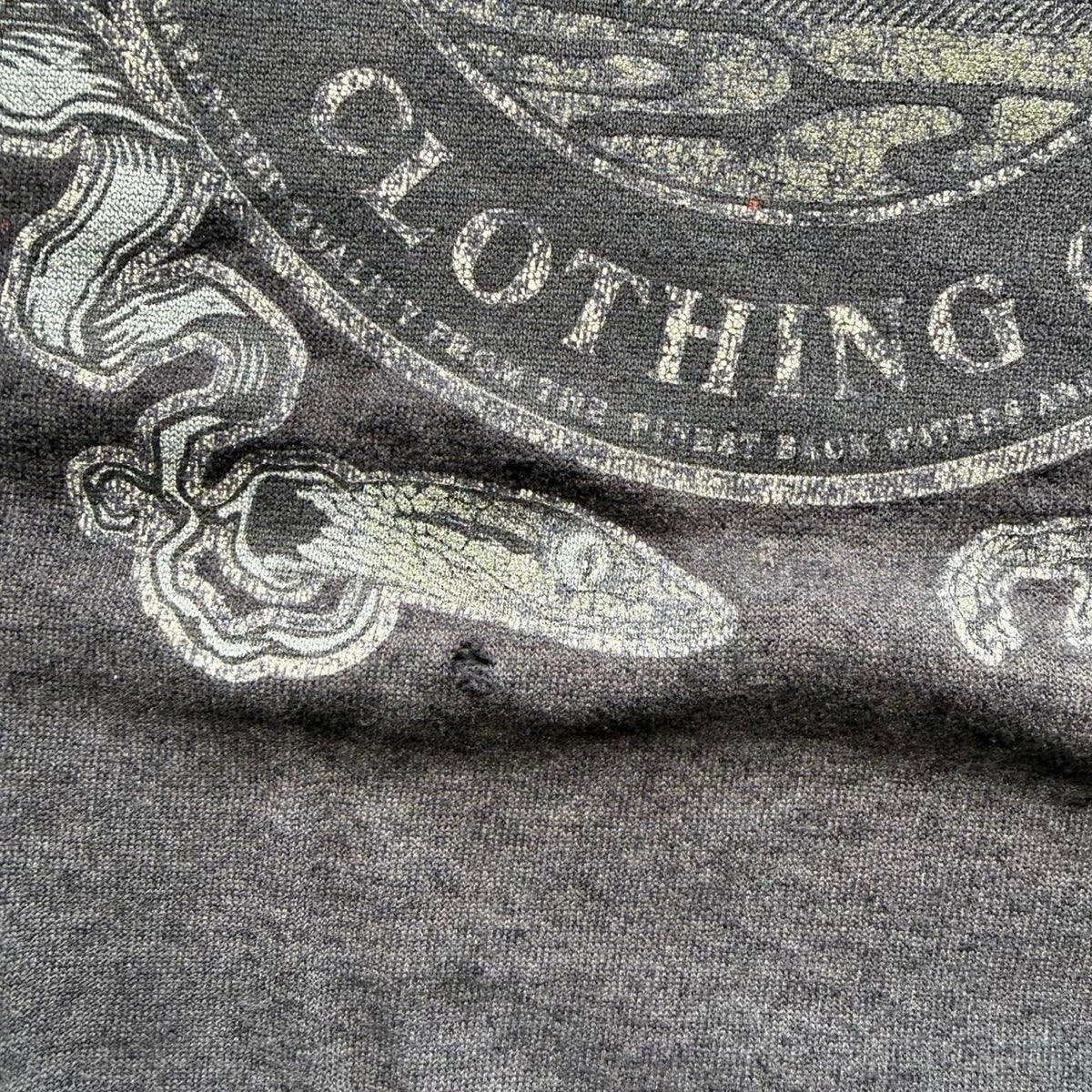 Vintage 90s Faded Black Voo Doo Clothing Co Crewneck - X-Large