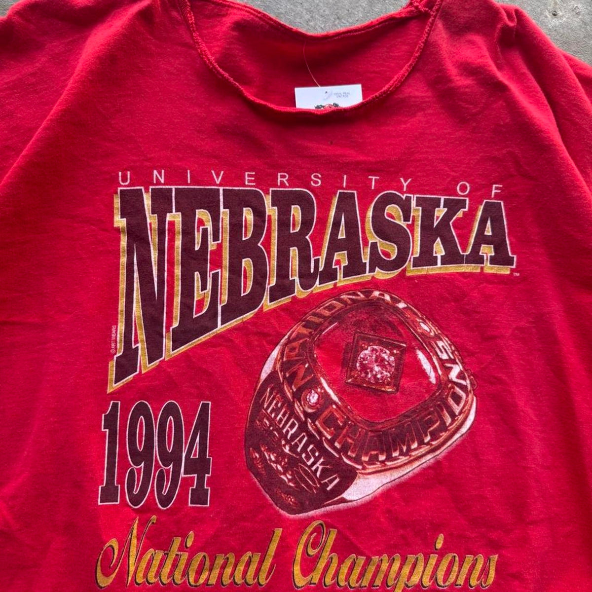 Vintage 1994 Nebraska Huskers Ring T-Shirt - Large
