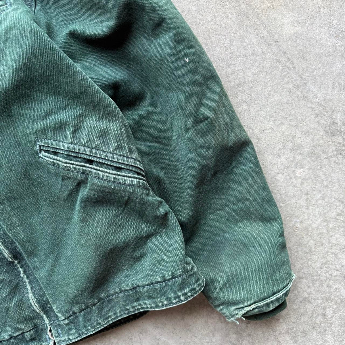 Vintage Carhartt J141 Detroit Hooded Fleece Lined Jacket - Small