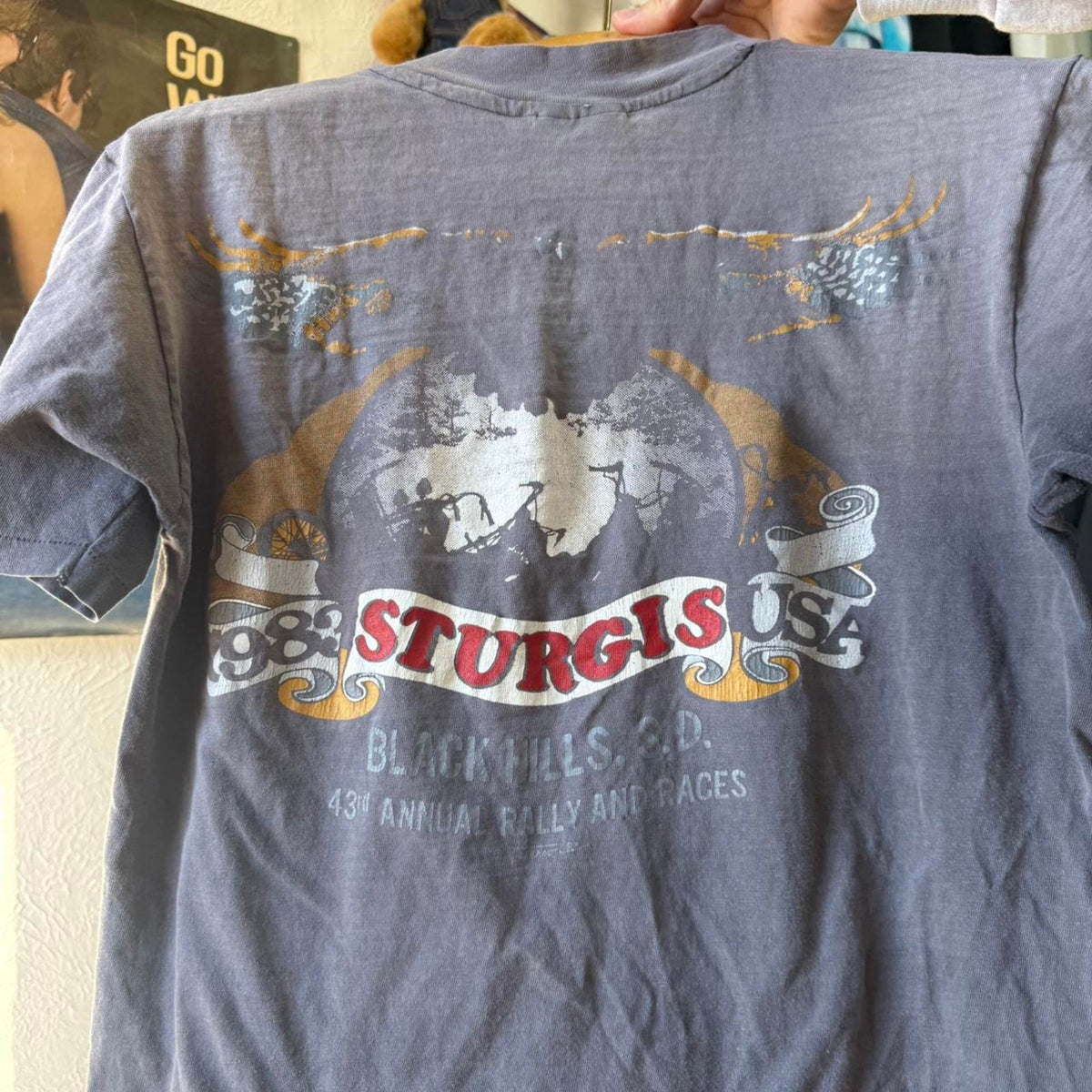 Vintage 1983 Faded Harley Davidson Motorcycles Milwaukee V Twin Biker T-Shirt - Medium