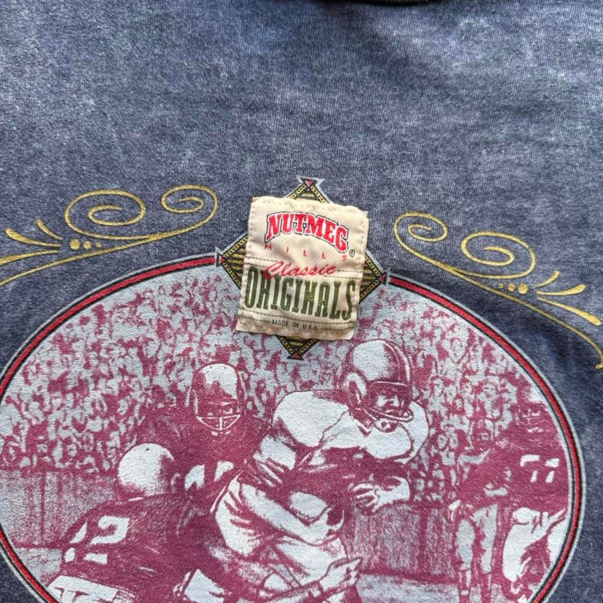 Vintage 90s University of Nebraska Huskers Football T-Shirt - X-Large