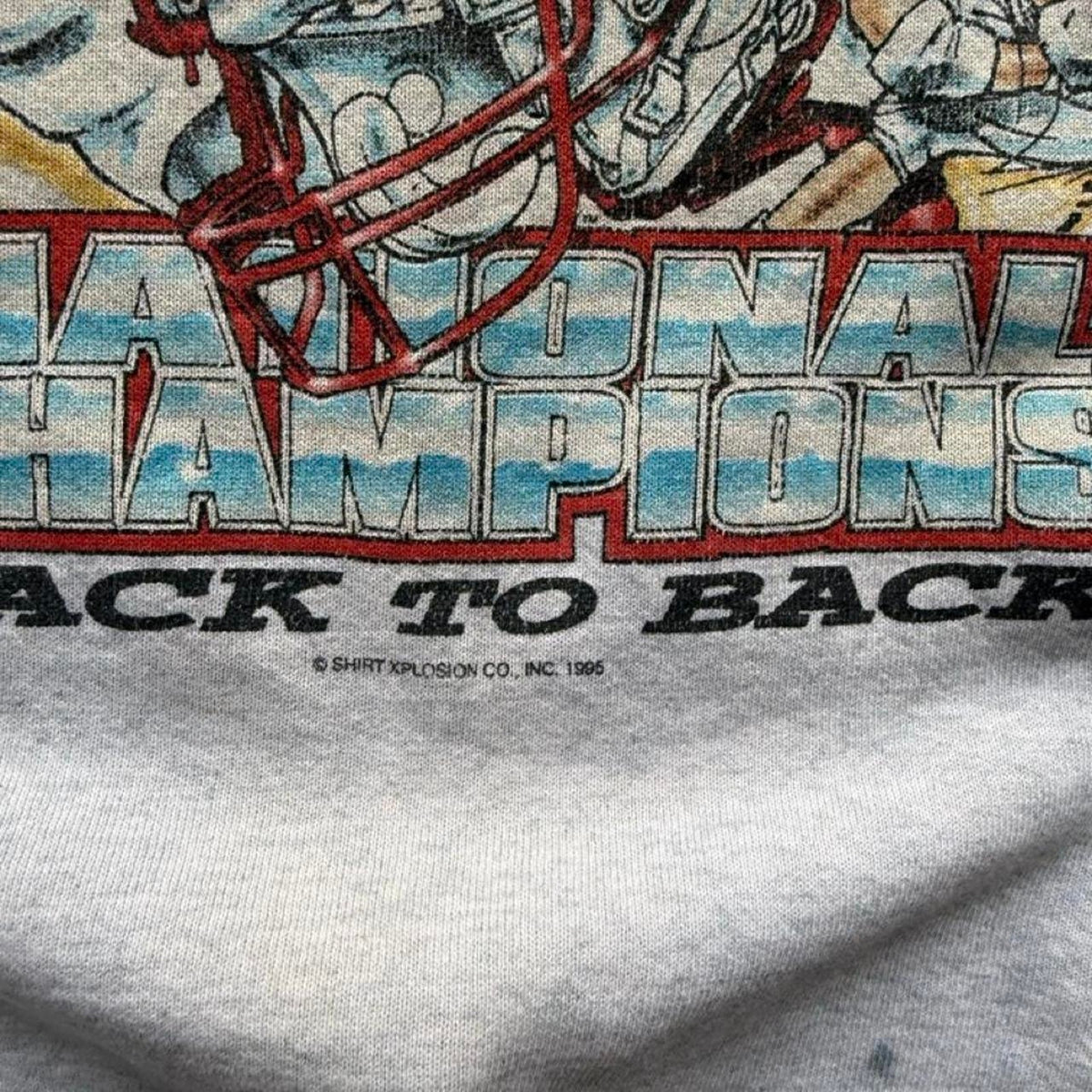 Vintage 90s Nebraska Huskers National Champs Xplosion Crewneck - Large