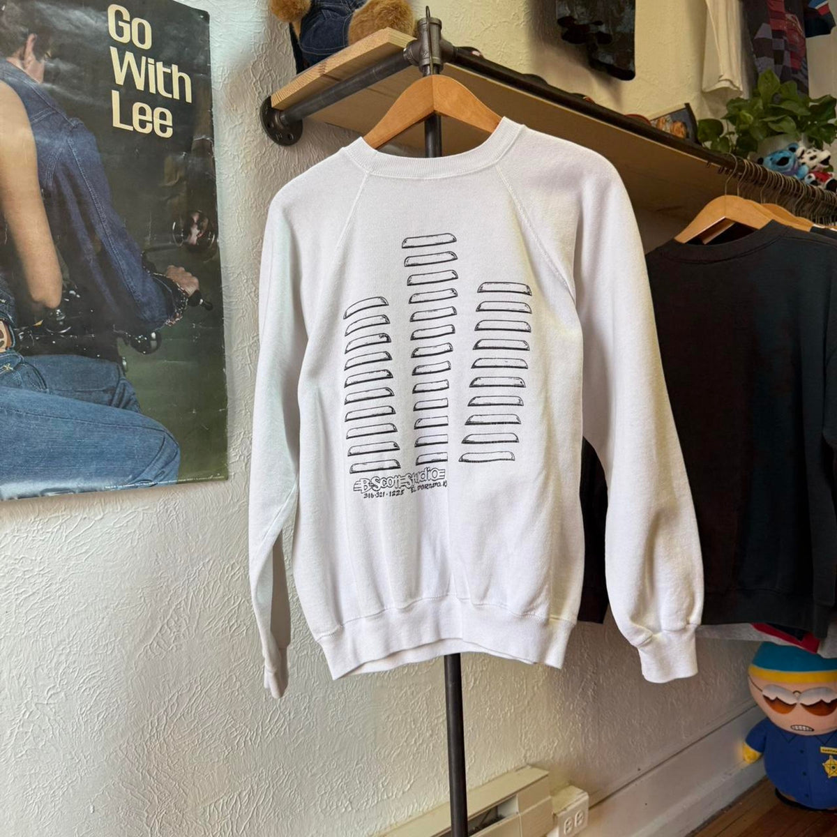 Vintage 80s Last Run Hot Rod Car Crewneck - Large