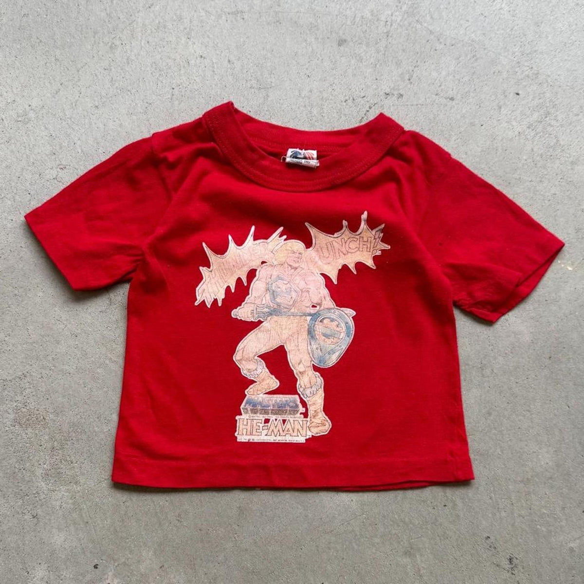 Vintage 80s He Man Iron On Graphic T-Shirt - Kids 6-9 Months
