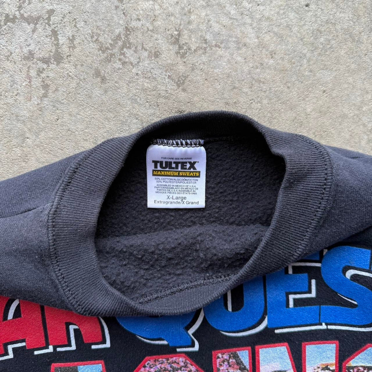 Vintage 90s Car Quest Racing Race Car Crewneck - X-Large