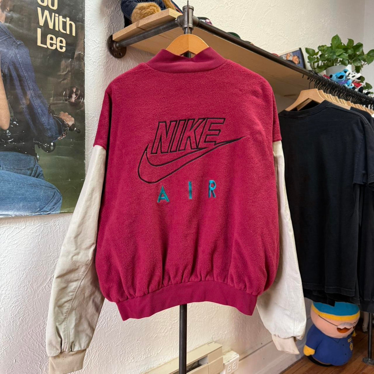 Vintage 90s Nike Air Letterman Jacket - Large