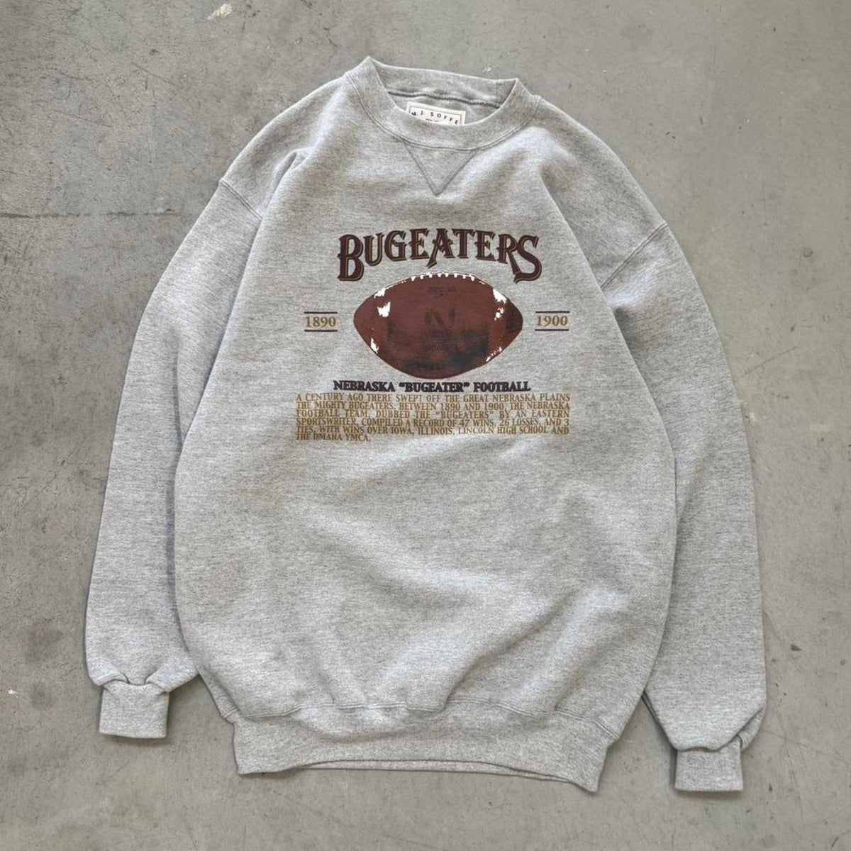 Vintage 90s Nebraska Huskers Bugeaters Crewneck - Large