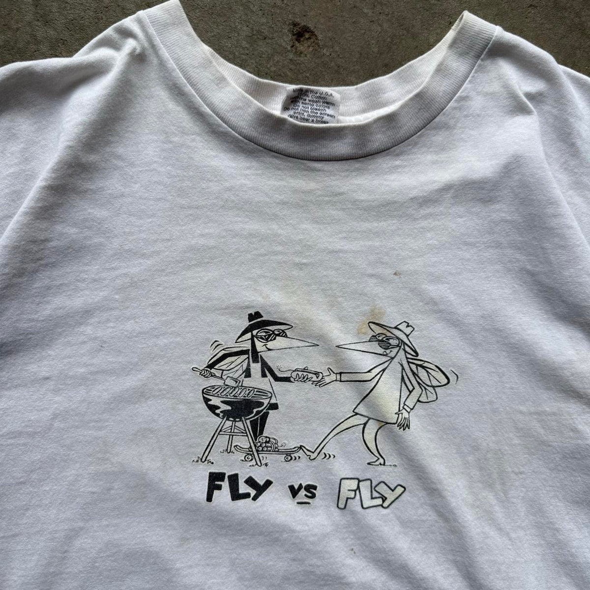 Vintage 90s Black Fly Vs Fly Eyewear Promo T-Shirt - X-Large