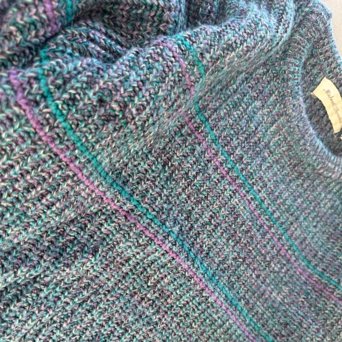 Vintage 90s Striped Sweater - Small